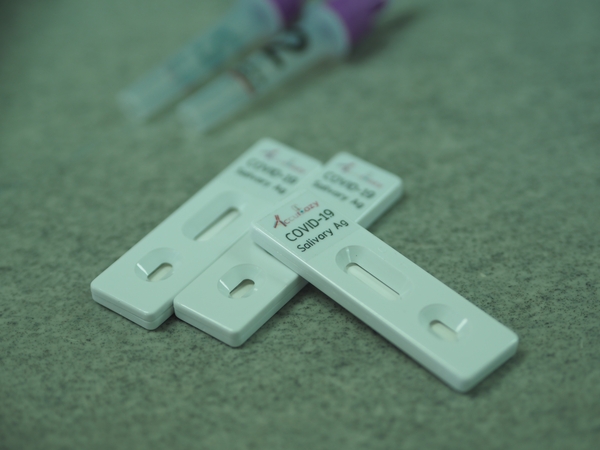 Antigen test kit for screening of COVID-19 in saliva